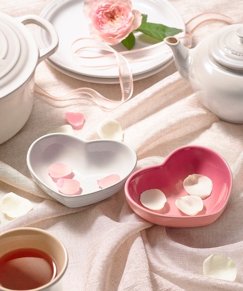 ル・クルーゼ　ハート　お皿2枚 LE CREUSET (ル・クルーゼ) ハート・ディッシュ(S)(2枚入り