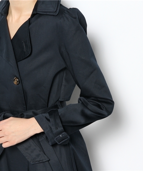 dazzlin（ダズリン）の「2枚襟トレンチコート（トレンチコート・レディース・ベージュ/ネイビー/モカ・SMALL/MEDIUM）」の9枚目の写真