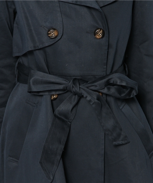 dazzlin（ダズリン）の「2枚襟トレンチコート（トレンチコート・レディース・ベージュ/ネイビー/モカ・SMALL/MEDIUM）」の10枚目の写真