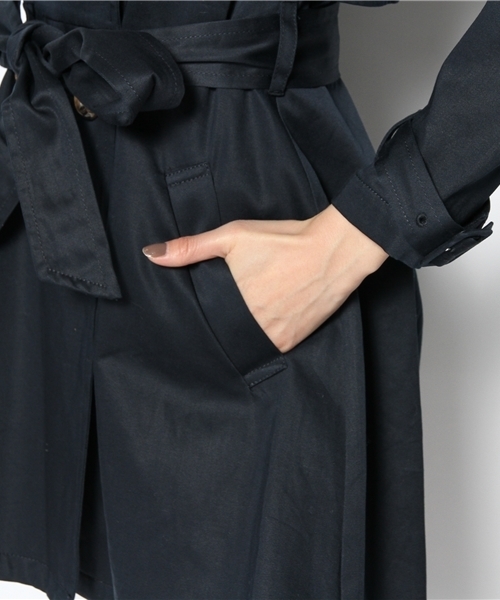 dazzlin（ダズリン）の「2枚襟トレンチコート（トレンチコート・レディース・ベージュ/ネイビー/モカ・SMALL/MEDIUM）」の11枚目の写真