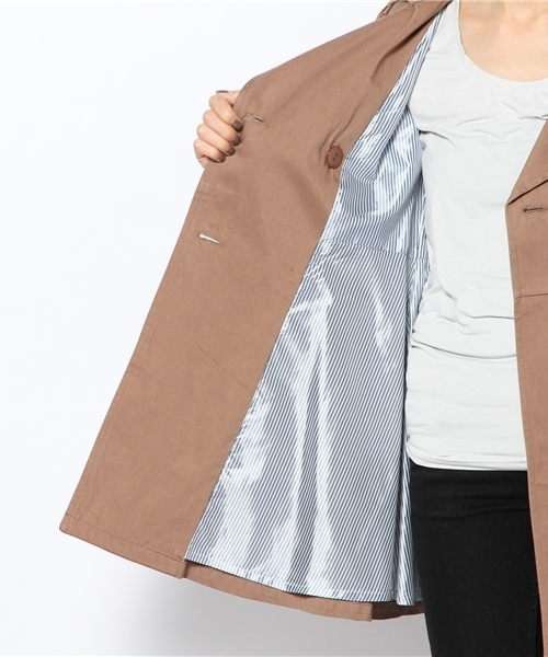 dazzlin（ダズリン）の「2枚襟トレンチコート（トレンチコート・レディース・ベージュ/ネイビー/モカ・SMALL/MEDIUM）」の15枚目の写真