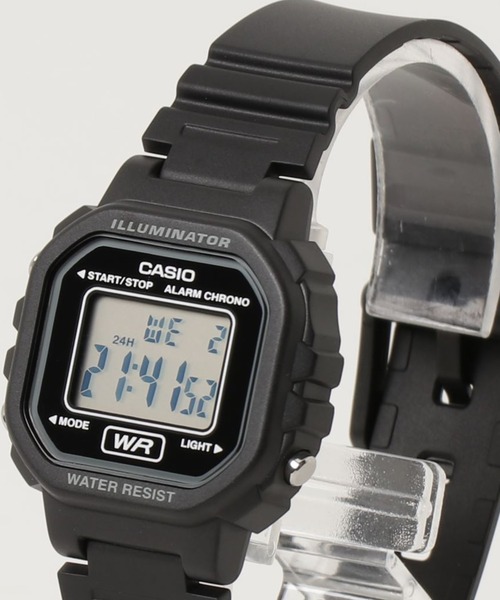 CASIO（カシオ）の「カシオ CASIO/ スタンダード デジタルウォッチ クォーツ ラバーベルト 日常生活防水 腕時計 /// LAシリーズ（デジタル腕時計・メンズ・ブラック/ブラック×ブラック/ブラック×パープル/ブラック×イエロー/ブルー/ブラック×ピンク/ブラック×ブルー/ピンク・FREE）」の14枚目の写真
