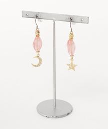 【angereve】チェリークォーツのピアス