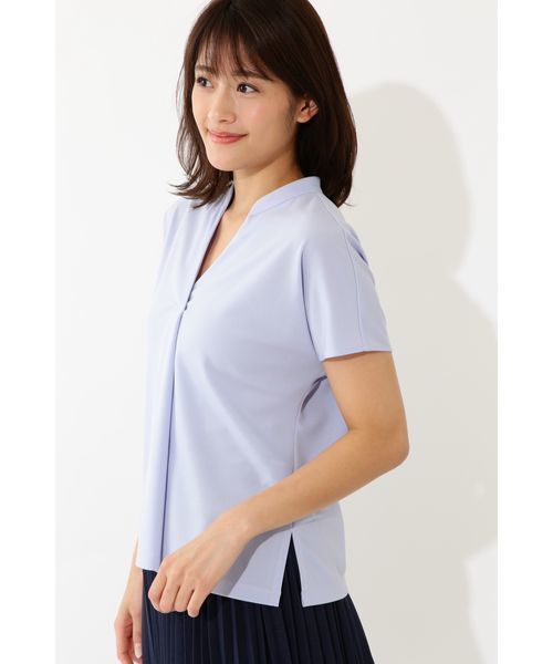 22 OCTOBRE（ヴァンドゥ－オクトーブル）の「トリアセドライポンチカットソー（シャツ/ブラウス・レディース・ブルー/ブラック/グレー/グリーン・38）」の15枚目の写真