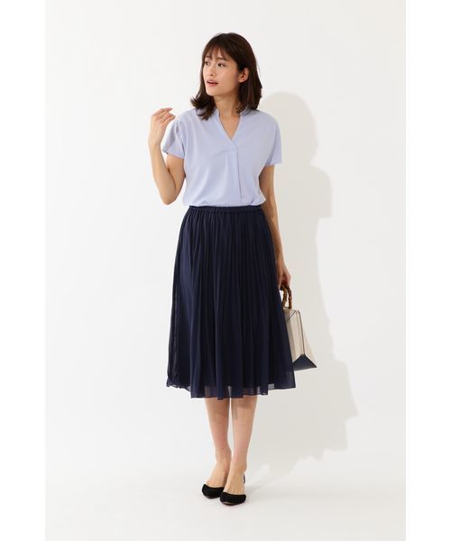 22 OCTOBRE（ヴァンドゥ－オクトーブル）の「トリアセドライポンチカットソー（シャツ/ブラウス・レディース・ブルー/ブラック/グレー/グリーン・38）」の10枚目の写真