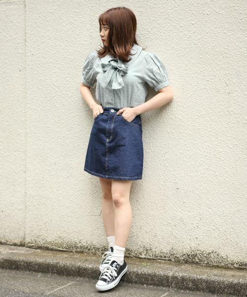 apres jour(アプレジュール)の「ベーシック台形スカート【ZOZOTOWN限定アイテム】(スカート・レディース・ブラック/ベージュ/インディゴブルー/ダークブラウン/モカ・SMALL/MEDIUM/LARGE/X-LARGE)」の9枚目の写真