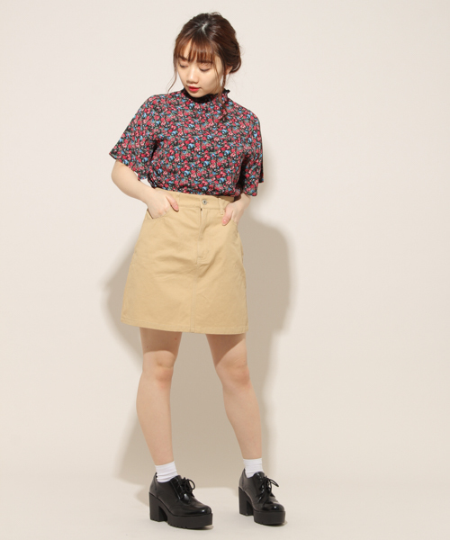 apres jour(アプレジュール)の「ベーシック台形スカート【ZOZOTOWN限定アイテム】(スカート・レディース・ブラック/ベージュ/インディゴブルー/ダークブラウン/モカ・SMALL/MEDIUM/LARGE/X-LARGE)」の13枚目の写真