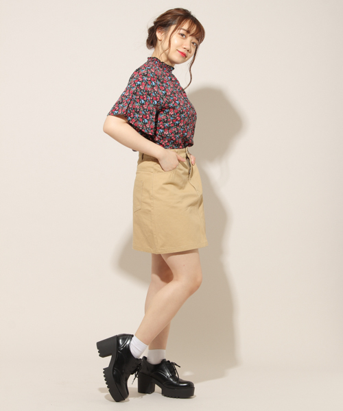 apres jour(アプレジュール)の「ベーシック台形スカート【ZOZOTOWN限定アイテム】(スカート・レディース・ブラック/ベージュ/インディゴブルー/ダークブラウン/モカ・SMALL/MEDIUM/LARGE/X-LARGE)」の14枚目の写真