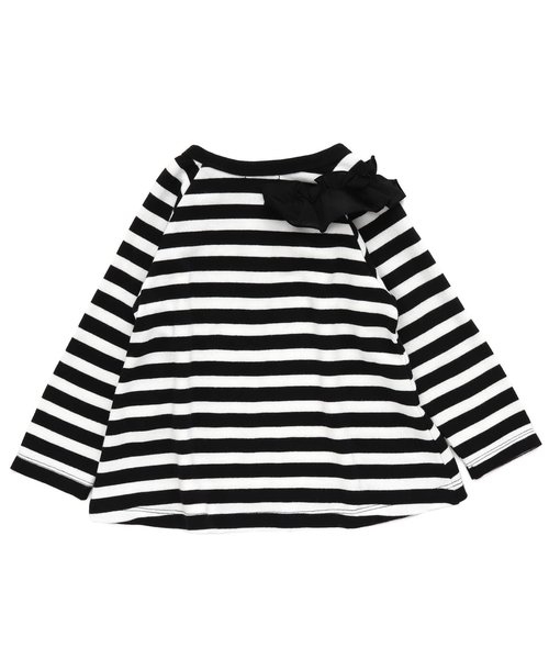 Seraph（セラフ）の「ボーダーチュニック（チュニック・キッズ・ブラック/ネイビー/レッド・80/90/95/100/110/120/130/140）」の7枚目の写真