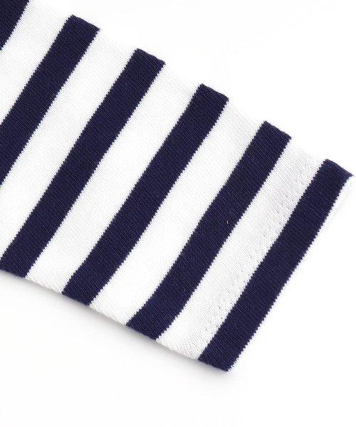 Seraph（セラフ）の「ボーダーチュニック（チュニック・キッズ・ブラック/ネイビー/レッド・80/90/95/100/110/120/130/140）」の12枚目の写真