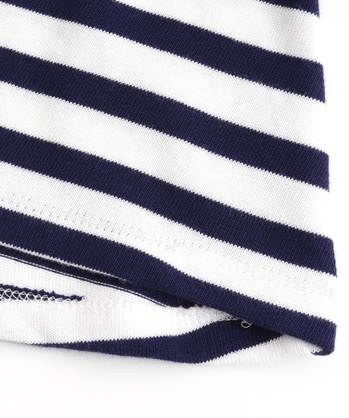 Seraph（セラフ）の「ボーダーチュニック（チュニック・キッズ・ブラック/ネイビー/レッド・80/90/95/100/110/120/130/140）」の13枚目の写真