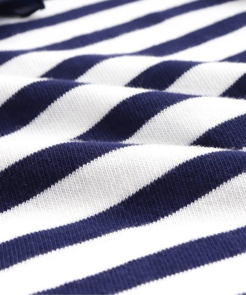 Seraph（セラフ）の「ボーダーチュニック（チュニック・キッズ・ブラック/ネイビー/レッド・80/90/95/100/110/120/130/140）」の14枚目の写真