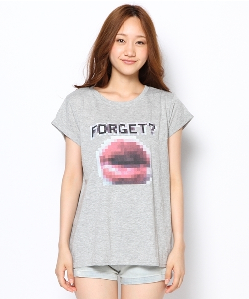 LAGUNAMOON（ラグナムーン）の「モザイクＴシャツ（Tシャツ/カットソー・レディース・ホワイト/ブラック/グレー・FREE）」の4枚目の写真