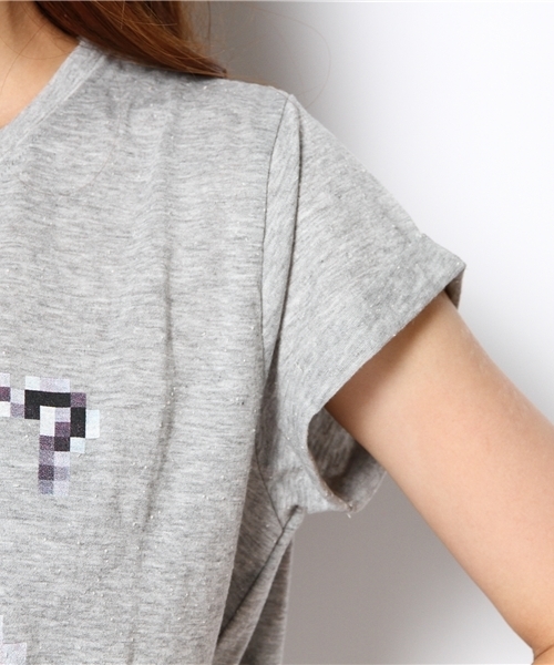LAGUNAMOON（ラグナムーン）の「モザイクＴシャツ（Tシャツ/カットソー・レディース・ホワイト/ブラック/グレー・FREE）」の8枚目の写真
