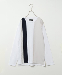 ストレート切り替えロングTシャツ