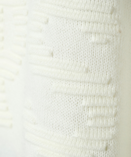 VENCEEXCHANGE（ヴァンスエクスチェンジ）の「ボーダーロゴニット（ニット/セーター・レディース・ブラック/グレー/ボルドー・MEDIUM）」の9枚目の写真