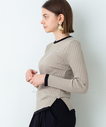 STUDIOUS | 【STUDIOUS】バイカラーリブニット(ニット/セーター)