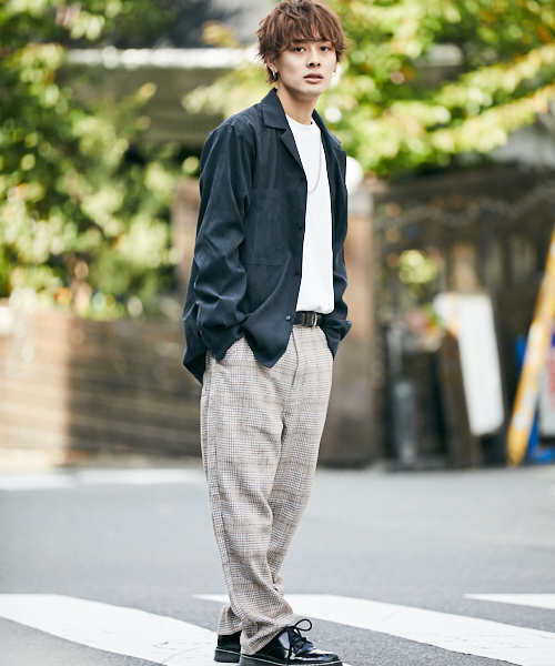 kutir(クティール)の「チェックワイドテーパードパンツ(その他パンツ・メンズ・グレー系その他/ブラウン系その他/ベージュ系その他/ブルー系その他/グレー系その他2/グレー系その他3/グレー系その他4・SMALL/MEDIUM/LARGE)」の13枚目の写真