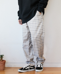 kutir | チェックワイドテーパードパンツ(その他パンツ)