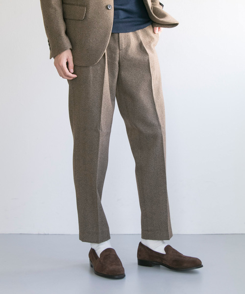 URBAN RESEARCH（アーバンリサーチ）の「TECH TWEED EASY TROUSER（その他パンツ・メンズ・ブラック/ブラウン/チェック・SMALL/MEDIUM/LARGE）」の2枚目の写真