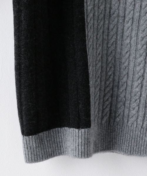 SHIPS JET BLUE（シップスジェットブルー）の「SHIPS JET BLUE: パッチワーク ジャカードクルーネックニット2（ニット/セーター・メンズ・ナチュラル/グレー系その他/コバルトブルー・X-SMALL/SMALL/MEDIUM/LARGE）」の10枚目の写真