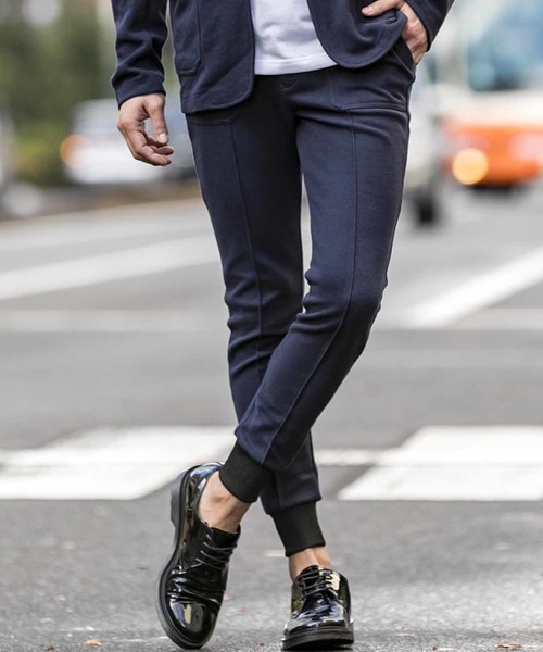 A.S.M（エーエスエム）の「ドビー鹿の子 ／ リラックス 裾リブ イージーパンツ（その他パンツ・メンズ・チャコールグレー/ブラック/ネイビー・48/50/52）」の16枚目の写真