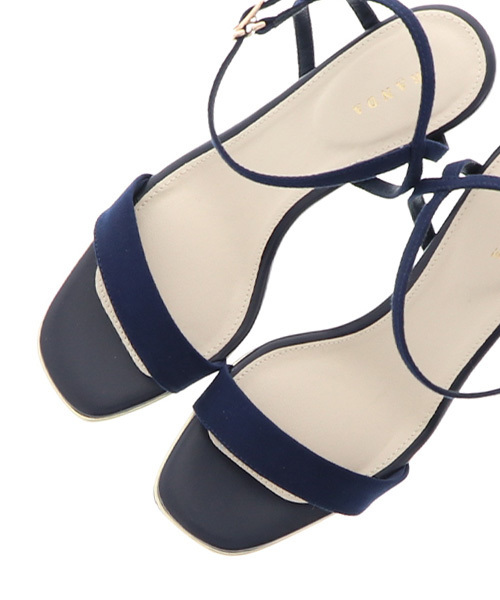 RANDA（ランダ）の「ストレスフリー/メタルパーツストラップサンダル（サンダル・レディース・ブラック/ベージュ/ネイビー/ピンク・LL/S/M/L）」の6枚目の写真