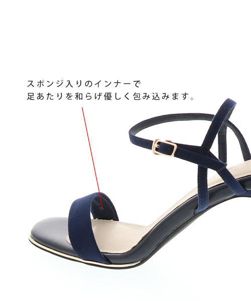 RANDA（ランダ）の「ストレスフリー/メタルパーツストラップサンダル（サンダル・レディース・ブラック/ベージュ/ネイビー/ピンク・LL/S/M/L）」の11枚目の写真