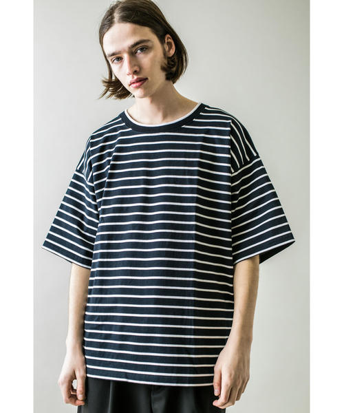 MONKEY TIME(モンキータイム)の「<monkey time> TJK BORDER TEE/Tシャツ(Tシャツ/カットソー・メンズ・ブラック・X-LARGE/LARGE/SMALL/MEDIUM)」の2枚目の写真