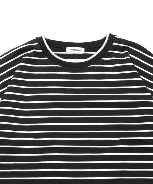 MONKEY TIME(モンキータイム)の「<monkey time> TJK BORDER TEE/Tシャツ(Tシャツ/カットソー・メンズ・ブラック・X-LARGE/LARGE/SMALL/MEDIUM)」の6枚目の写真
