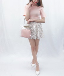 ﾁｮｰｶｰ風ﾜﾝｼｮﾙﾀﾞｰﾆｯﾄ