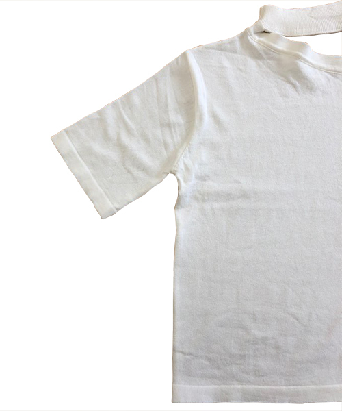 SPIGA（スピーガ）の「ﾁｮｰｶｰ風ﾜﾝｼｮﾙﾀﾞｰﾆｯﾄ（ニット/セーター・レディース・ホワイト/ブラウン/ピンク/ブラック・FREE）」の7枚目の写真