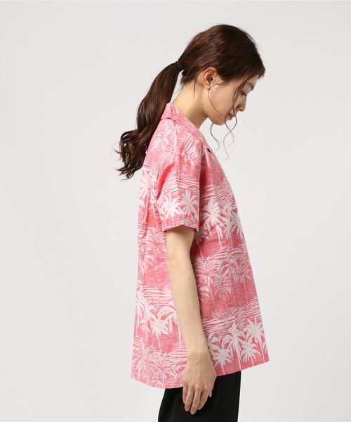 BILLABONG アロハシャツ 半袖 赤系 BILLABONG（ビラボン）の「BILLABONG レディース ALOHA BOYS