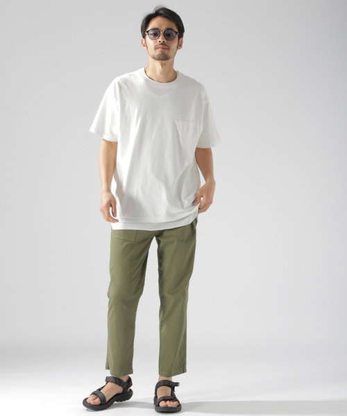 BAYFLOW(ベイフロー)の「スノーウォッシュFINポケS/S TEE(Tシャツ/カットソー・メンズ・ホワイト/ベージュ/ピンク/チャコール・SMALL/MEDIUM/LARGE)」の5枚目の写真