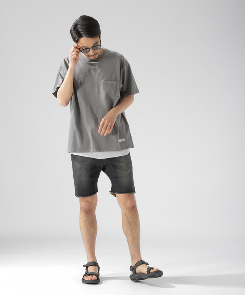 BAYFLOW(ベイフロー)の「スノーウォッシュFINポケS/S TEE(Tシャツ/カットソー・メンズ・ホワイト/ベージュ/ピンク/チャコール・SMALL/MEDIUM/LARGE)」の8枚目の写真