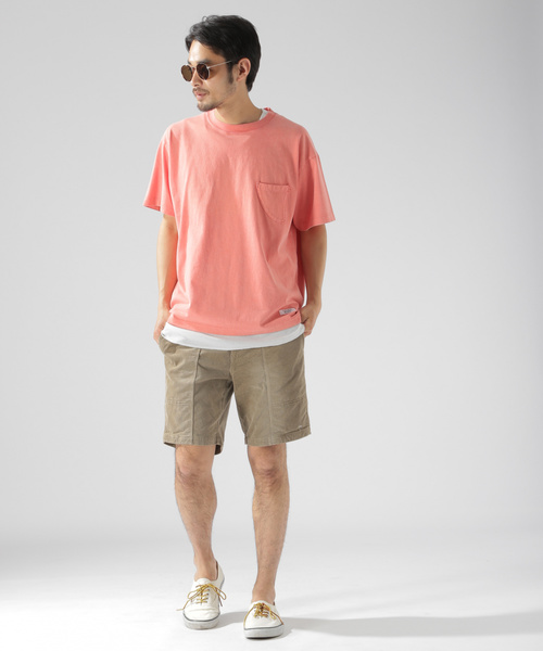 BAYFLOW(ベイフロー)の「スノーウォッシュFINポケS/S TEE(Tシャツ/カットソー・メンズ・ホワイト/ベージュ/ピンク/チャコール・SMALL/MEDIUM/LARGE)」の10枚目の写真