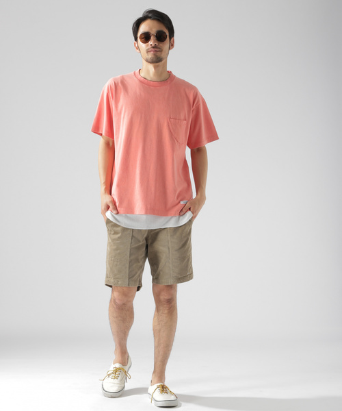 BAYFLOW(ベイフロー)の「スノーウォッシュFINポケS/S TEE(Tシャツ/カットソー・メンズ・ホワイト/ベージュ/ピンク/チャコール・SMALL/MEDIUM/LARGE)」の11枚目の写真