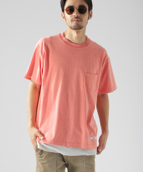 BAYFLOW(ベイフロー)の「スノーウォッシュFINポケS/S TEE(Tシャツ/カットソー・メンズ・ホワイト/ベージュ/ピンク/チャコール・SMALL/MEDIUM/LARGE)」の12枚目の写真