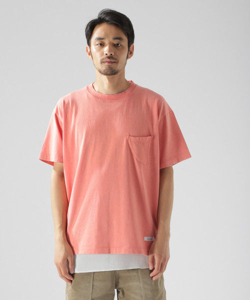 BAYFLOW(ベイフロー)の「スノーウォッシュFINポケS/S TEE(Tシャツ/カットソー・メンズ・ホワイト/ベージュ/ピンク/チャコール・SMALL/MEDIUM/LARGE)」の15枚目の写真