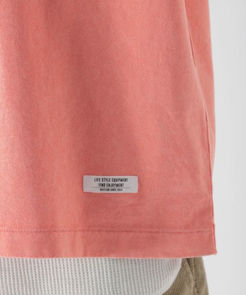 BAYFLOW(ベイフロー)の「スノーウォッシュFINポケS/S TEE(Tシャツ/カットソー・メンズ・ホワイト/ベージュ/ピンク/チャコール・SMALL/MEDIUM/LARGE)」の21枚目の写真