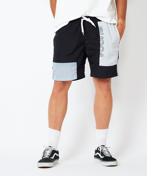 BUCCA 44（ブッカフォーティーフォー）の「【BUCCA 44】ナイロン切替ショートパンツ（その他パンツ・メンズ・ネイビー/レッド/イエロー・MEDIUM/LARGE/X-LARGE/XX-LARGE/XXX-LARGE）」の4枚目の写真