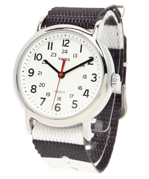 BEAMS BOY(ビームスボーイ)の「TIMEX / Weekender Central Park Border SP(アナログ腕時計・レディース・ホワイト/グレー/ベージュ・ONE SIZE)」の2枚目の写真