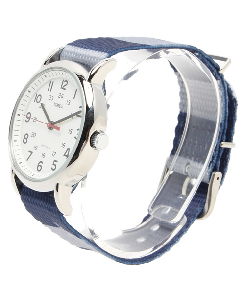 BEAMS BOY(ビームスボーイ)の「TIMEX / Weekender Central Park Border SP(アナログ腕時計・レディース・ホワイト/グレー/ベージュ・ONE SIZE)」の7枚目の写真