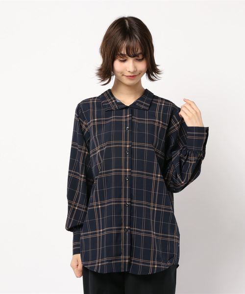 KOBE LETTUCE（コウベレタス）の「前後2Wayスタンドボウタイブラウス（シャツ/ブラウス・レディース・ブラック/ブラウン/オフホワイト/ライム/ブルー系その他・FREE）」の9枚目の写真