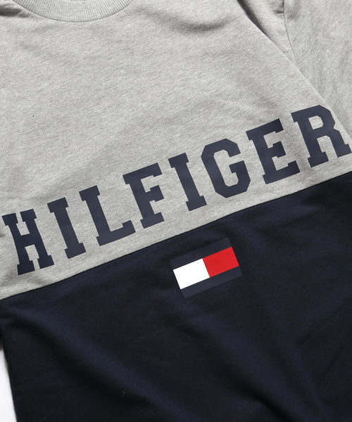 TOMMY HILFIGER(トミーヒルフィガー)の「Tommy Hilfiger/トミーヒルフィガー Sweat 配色切り替えスウェット(スウェット・メンズ・ヘザーグレー/ダークネイビー・S/M/L/XL)」の13枚目の写真