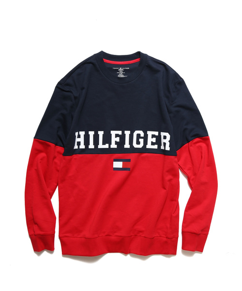TOMMY HILFIGER(トミーヒルフィガー)の「Tommy Hilfiger/トミーヒルフィガー Sweat 配色切り替えスウェット(スウェット・メンズ・ヘザーグレー/ダークネイビー・S/M/L/XL)」の15枚目の写真