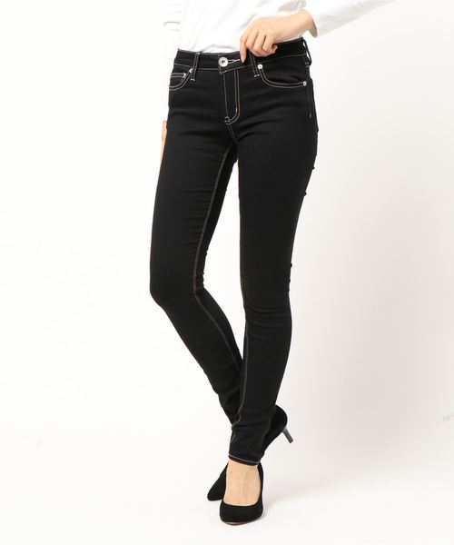 GYDA(ジェイダ)の「ワンウォッシュスキニ-デニムPT(デニムパンツ・レディース・ブラック・MEDIUM/X-SMALL/XX-SMALL/SMALL)」の1枚目の写真