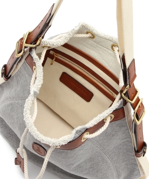 Demi-Luxe BEAMS（デミルクス ビームス）の「SAN HIDEAKI MIHARA / ドロスト 2WAY ワンショルダー バッグ（ショルダーバッグ・レディース・グレー/ネイビー・ONE SIZE）」の20枚目の写真