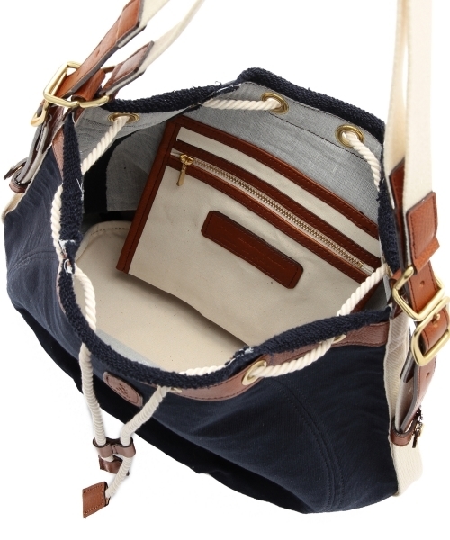 Demi-Luxe BEAMS（デミルクス ビームス）の「SAN HIDEAKI MIHARA / ドロスト 2WAY ワンショルダー バッグ（ショルダーバッグ・レディース・グレー/ネイビー・ONE SIZE）」の19枚目の写真