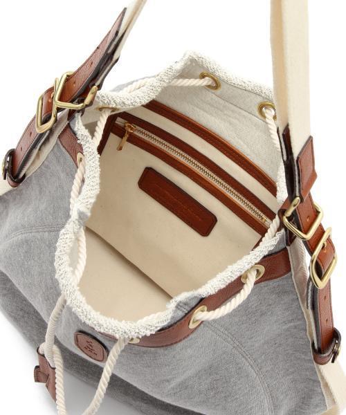 Demi-Luxe BEAMS（デミルクス ビームス）の「SAN HIDEAKI MIHARA / ドロスト 2WAY ワンショルダー バッグ（ショルダーバッグ・レディース・グレー/ネイビー・ONE SIZE）」の14枚目の写真